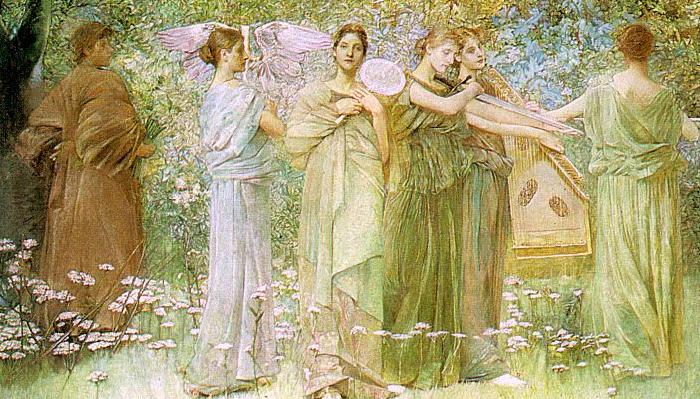 Thomas Wilmer Dewing The Days France oil painting art